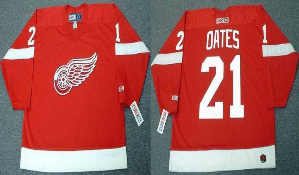 2019 Men Detroit Red Wings #21 Oates Red CCM NHL jerseys->detroit red wings->NHL Jersey